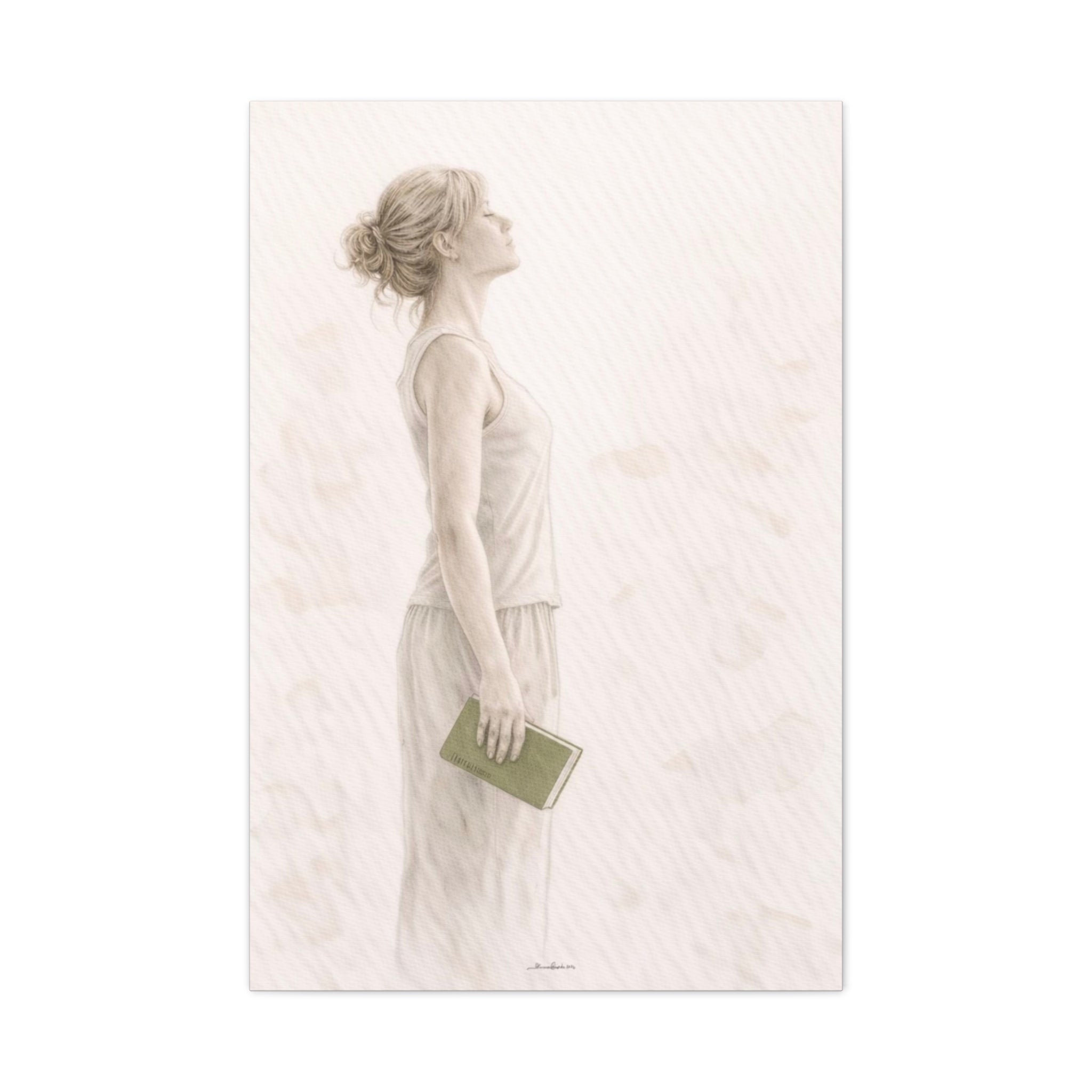 Open, You Can Meet This Without Armour, Watercolour Canvas Print, The Reflection Collection