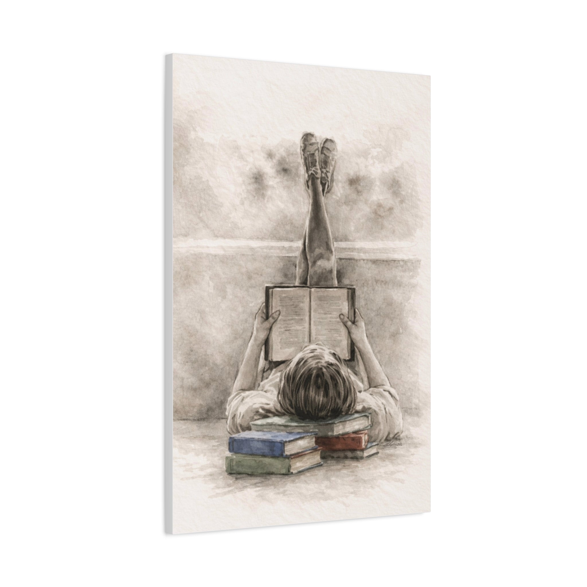 Calm Neutral Feminine Wall Art Soft Meditation Canvas Rest