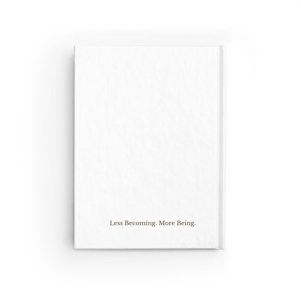 Journal  Ruled lined notebook inspirational cover By Choice sketch portrait