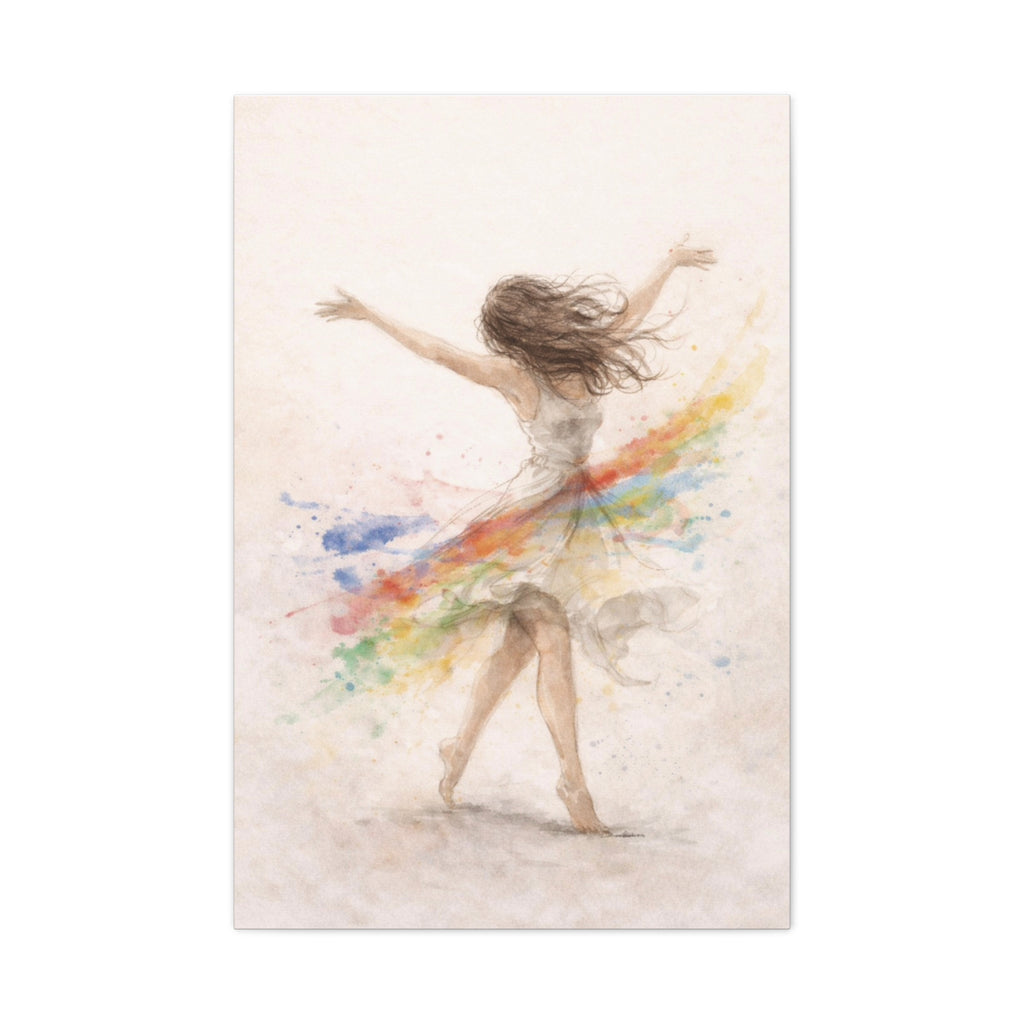 Gentle Feminine Figure Wall Art Calm Neutral Canvas Accept