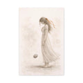 Letting Go Feminine Figure Wall Art Calm Neutral Canvas Let Go