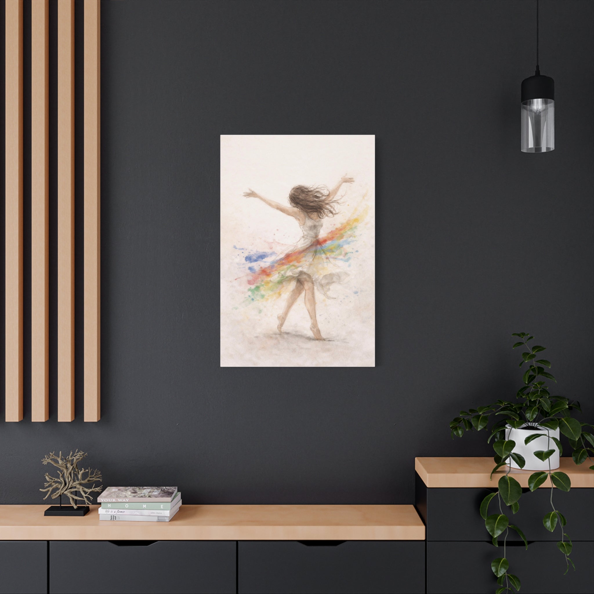 Gentle Feminine Figure Wall Art Calm Neutral Canvas Accept