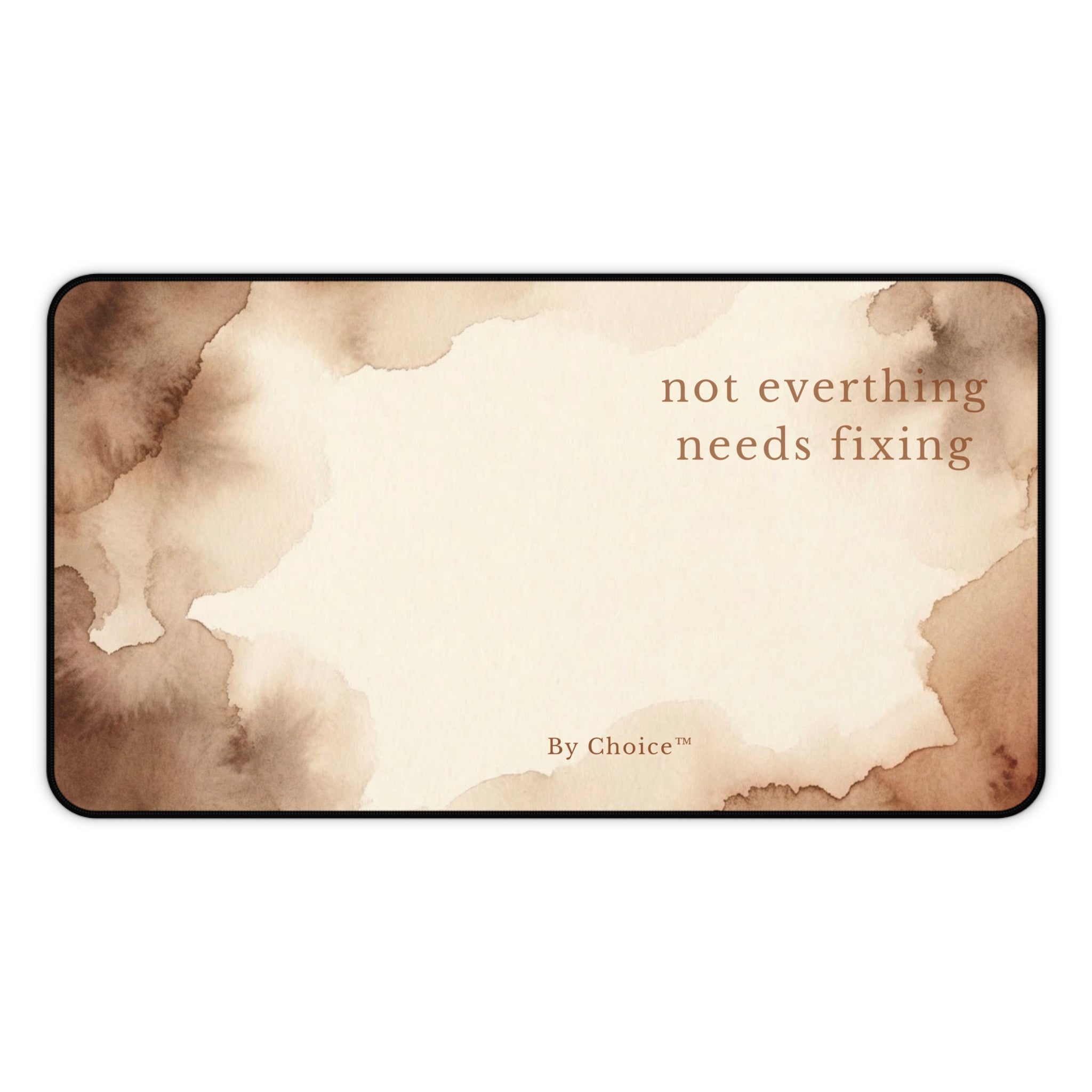 Cow print desk mat Neutral aesthetic mouse pad Western desk decor Minimalist desk pad Brown cream office desk mat Calming cow workspace decor