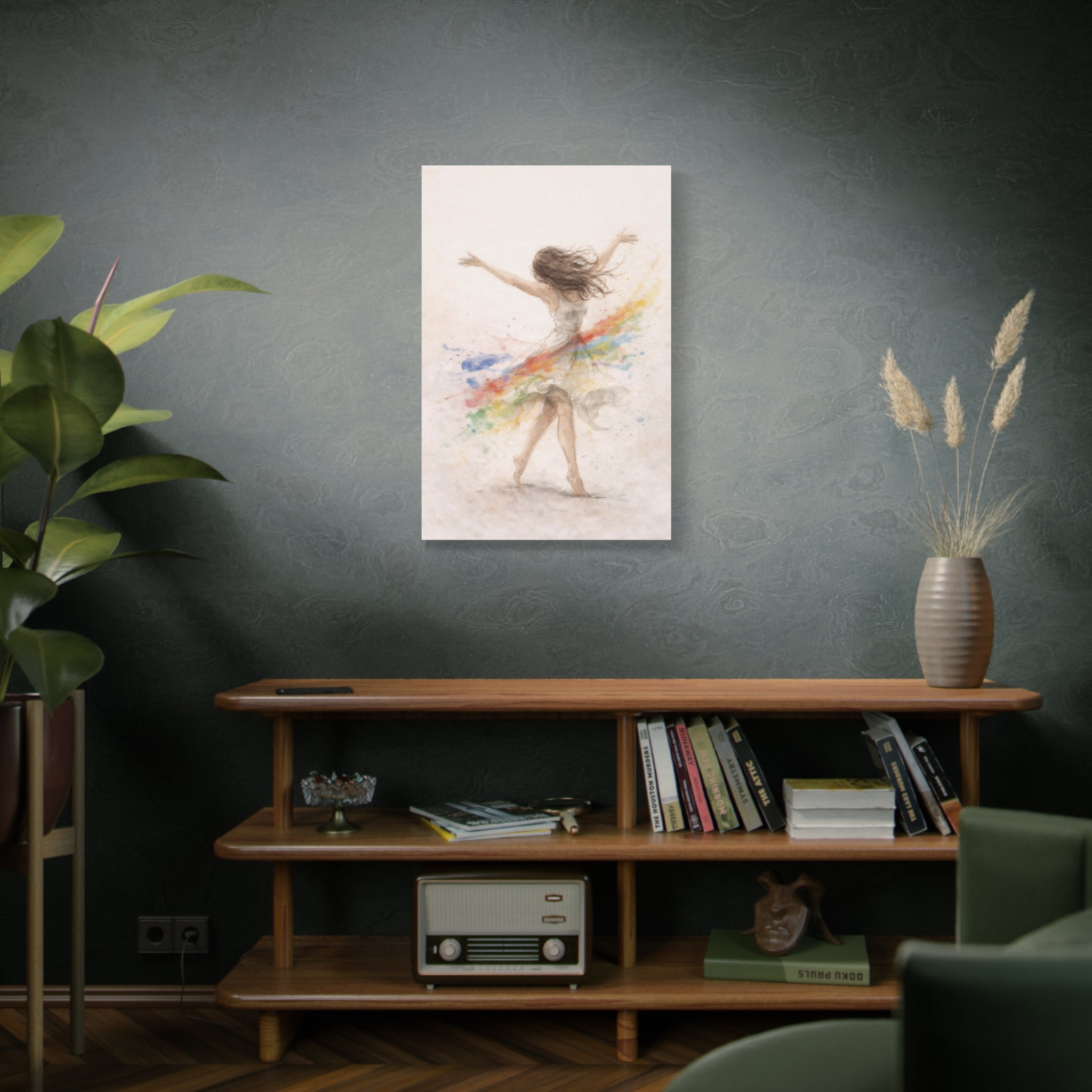 Gentle Feminine Figure Wall Art Calm Neutral Canvas Accept