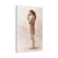 Neutral Feminine Wall Art Canvas Calm Bedroom Decor Stop