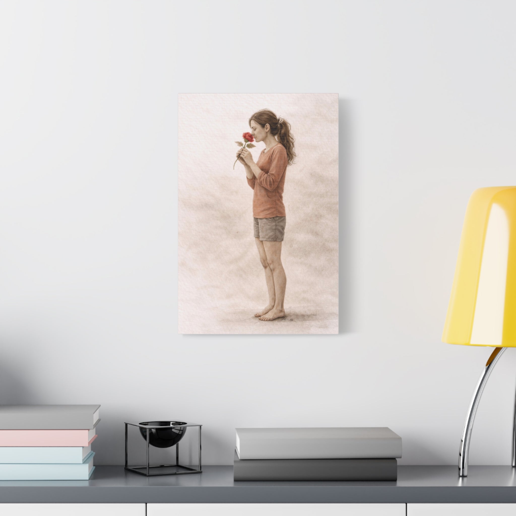 Neutral Feminine Wall Art Canvas Calm Bedroom Decor Stop