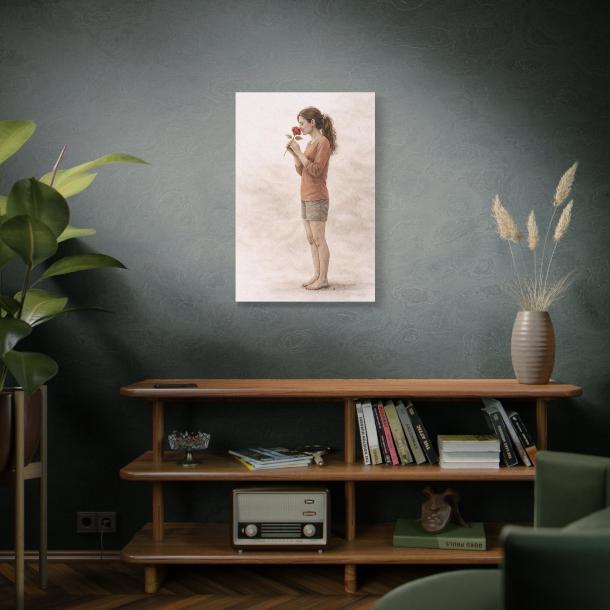 Neutral Feminine Wall Art Canvas Calm Bedroom Decor Stop