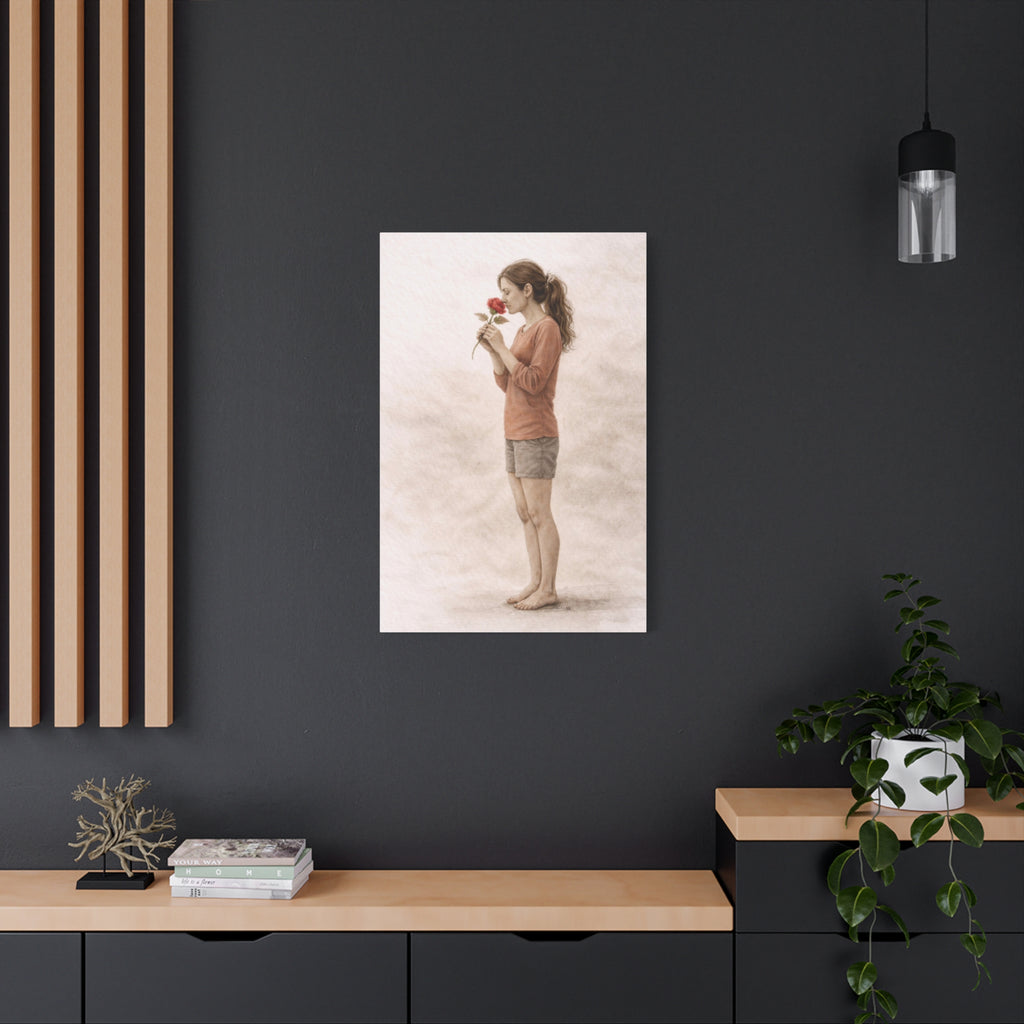 Neutral Feminine Wall Art Canvas Calm Bedroom Decor Stop