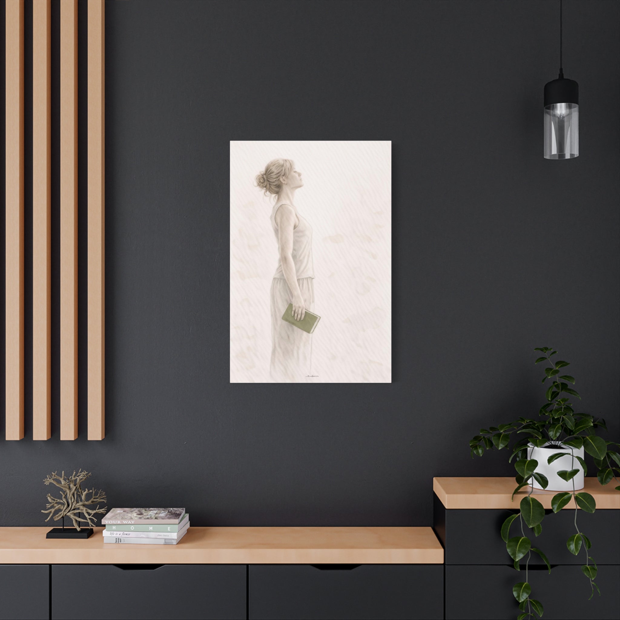 Open, You Can Meet This Without Armour, Watercolour Canvas Print, The Reflection Collection
