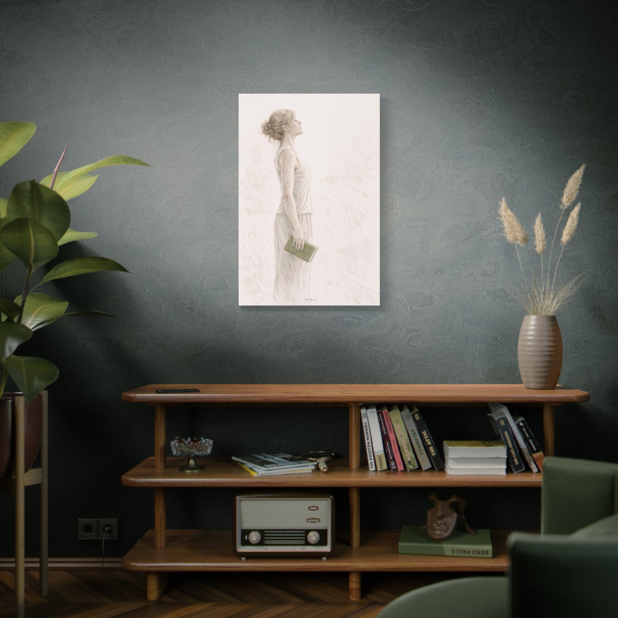 Open, You Can Meet This Without Armour, Watercolour Canvas Print, The Reflection Collection
