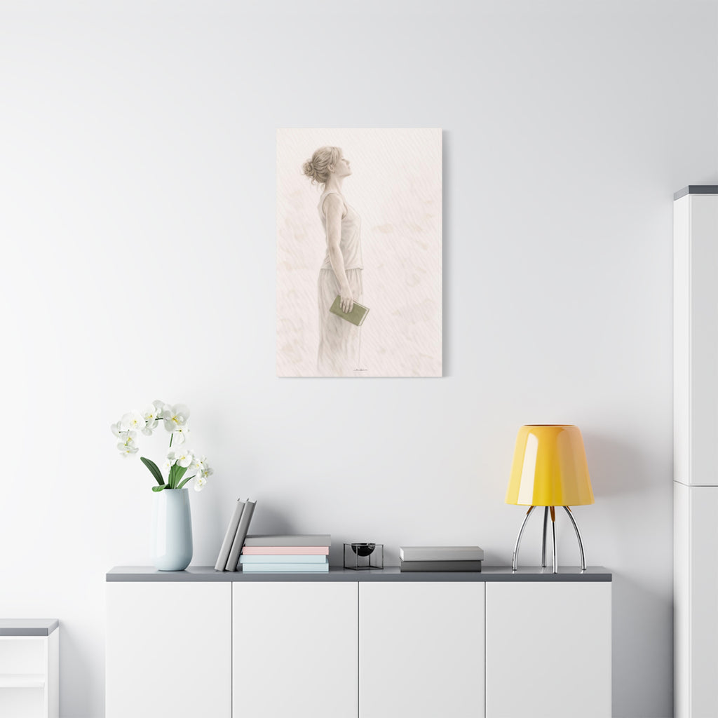 Open, You Can Meet This Without Armour, Watercolour Canvas Print, The Reflection Collection
