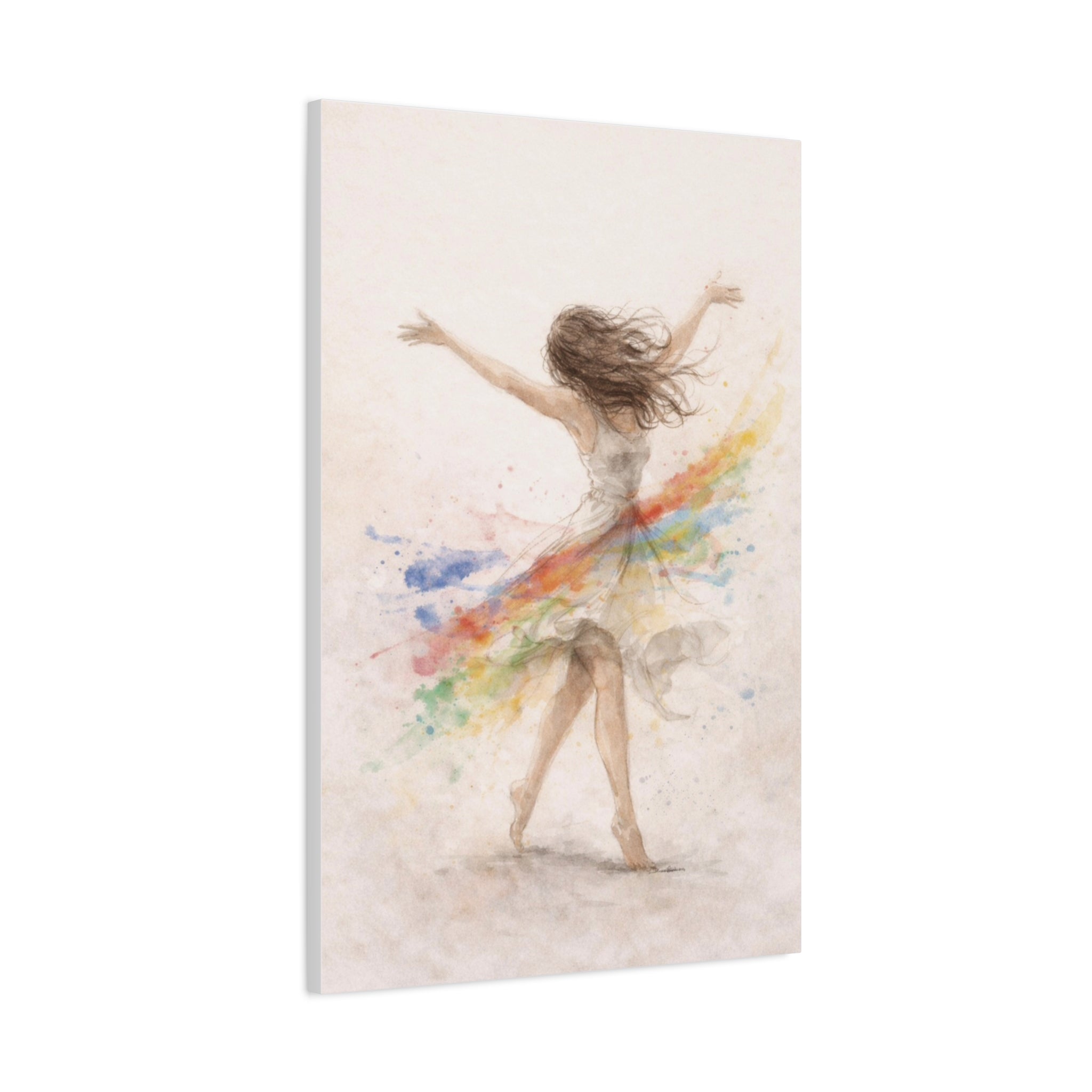 Gentle Feminine Figure Wall Art Calm Neutral Canvas Accept