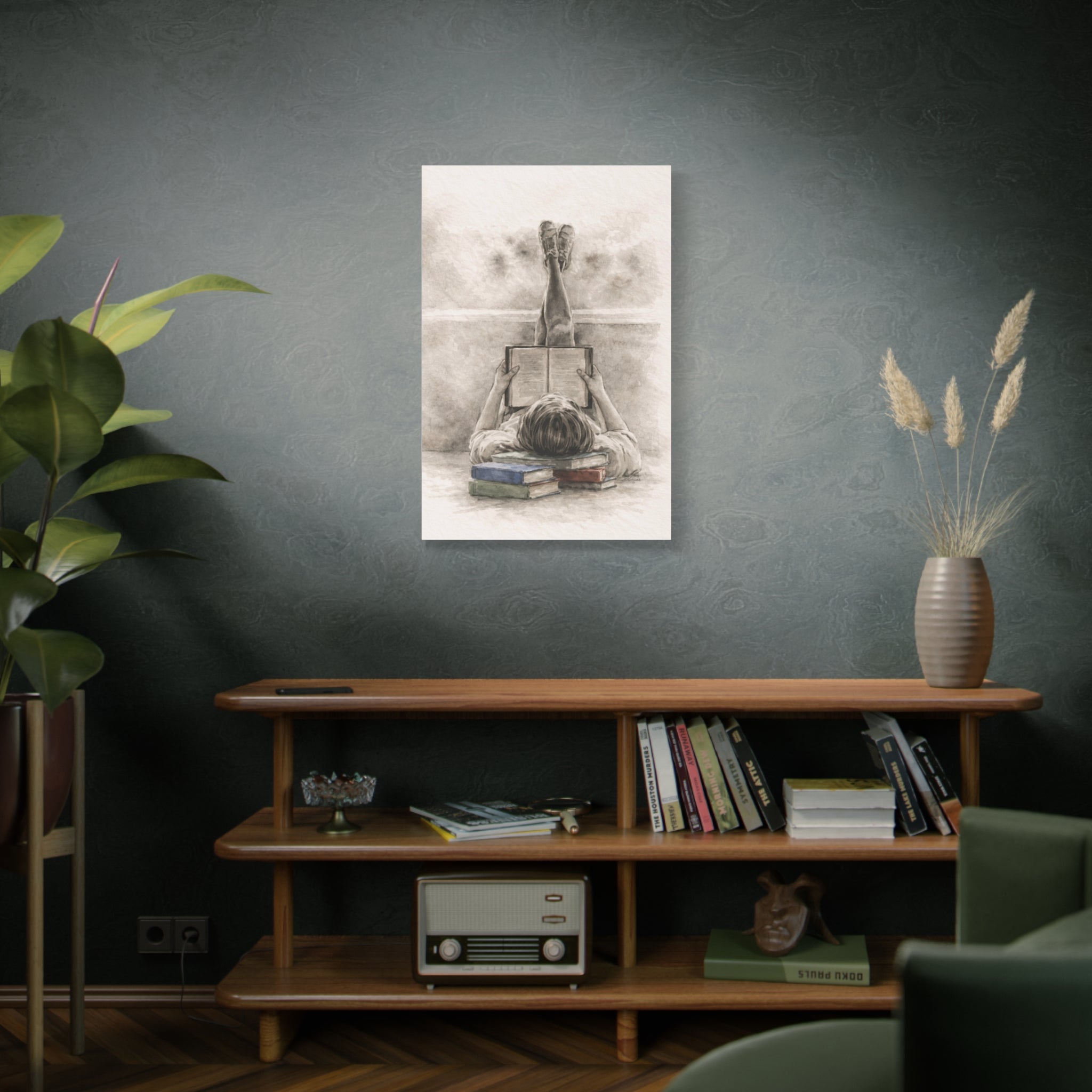 Calm Neutral Feminine Wall Art Soft Meditation Canvas Rest